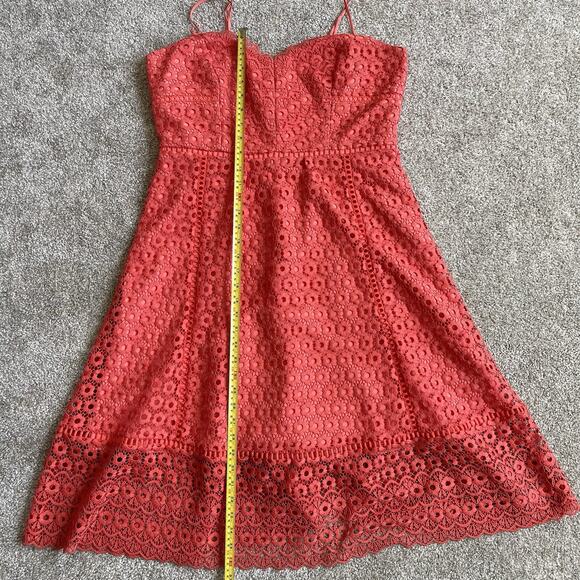 J. Crew Daisy Lace Fit & Flare Cocktail Party Midi Dress Size 12 Resort - Picture 10 of 16